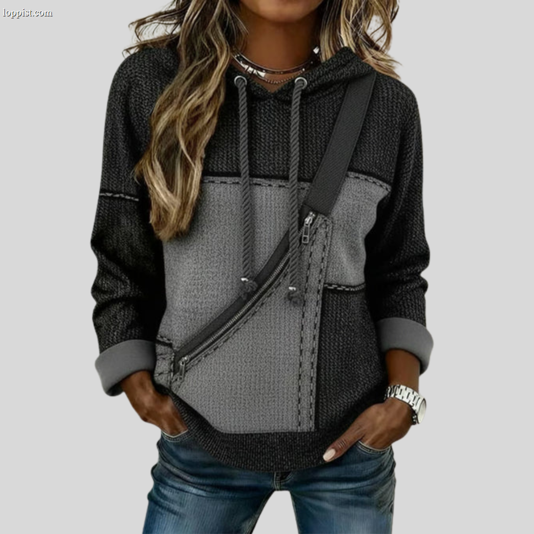 Romina™ | Soft Knit Pullover Hooded Top