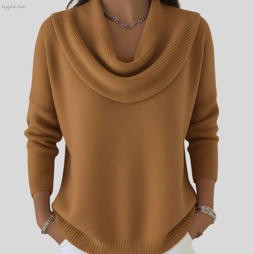 JOCELYN™ - Cozy Ruffled-neck Sweater