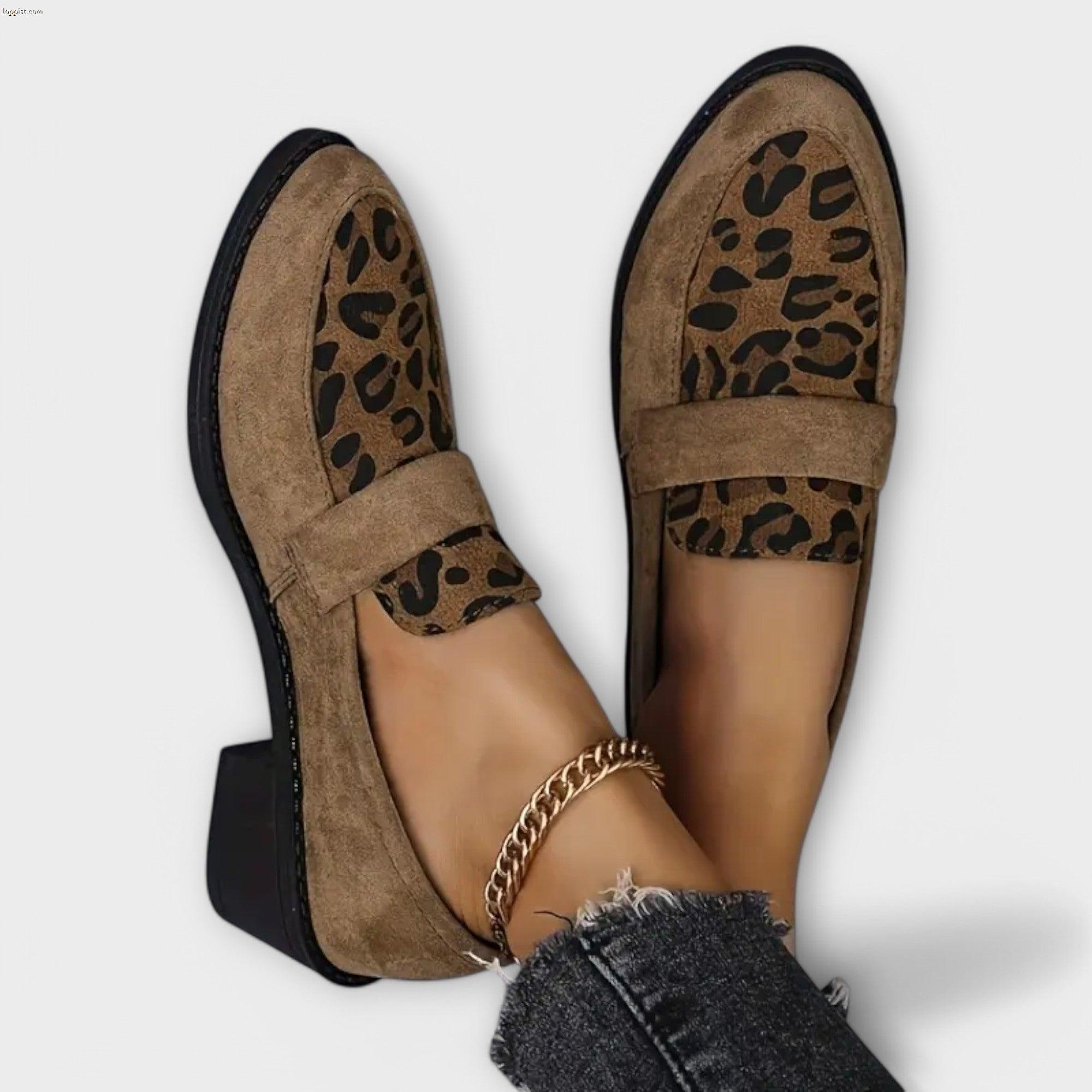 Karla – Elegant Women’s Shoes with Leopard Print