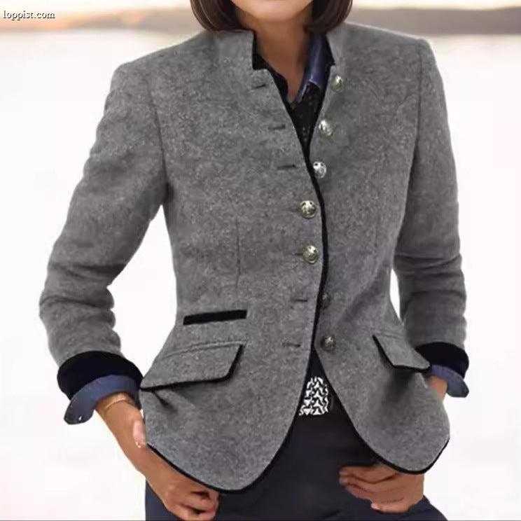 Margaret - Classic Wool Blend Blazer