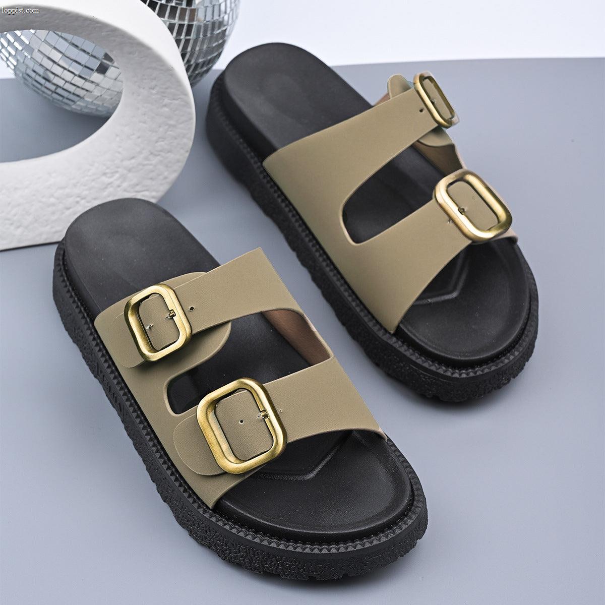LALAINE™ – Chic Two-Strap Summer Platform Sandals