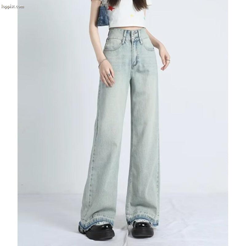 MAVINA™ – Summer Loose Fit Hem Jeans