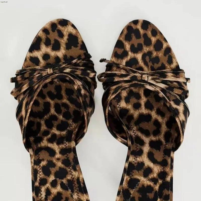 The Gina | Mid Height Panther Heels