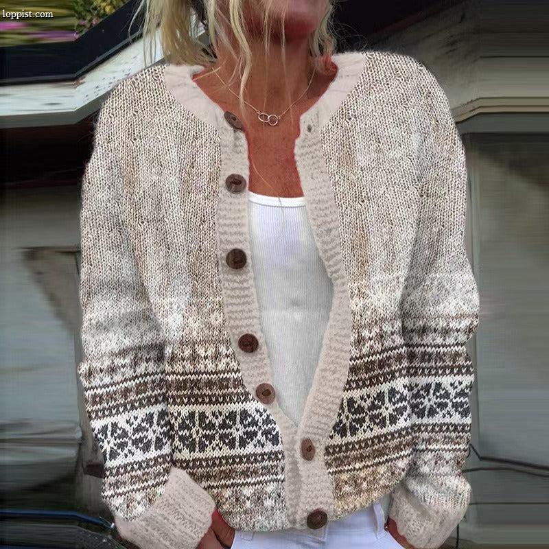 BRIELLE | VINTAGE ICELANDIC CARDIGAN